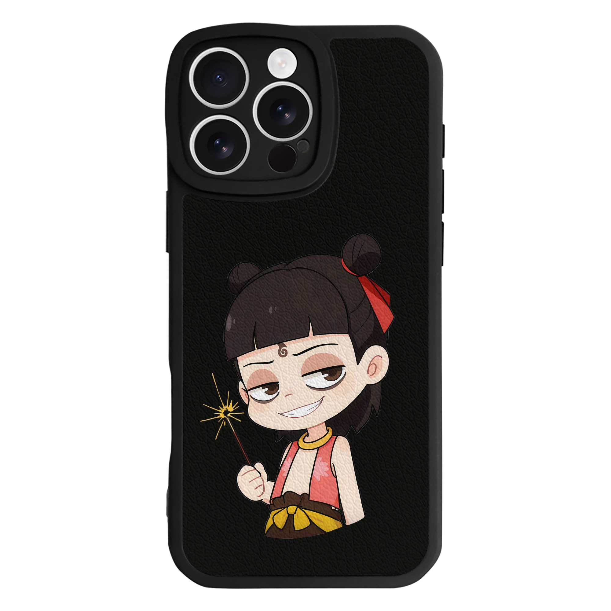 （画像用） Ne Zha 2 ナタ 魔童の大暴れ 【iPhone 16シリーズ対応】シリコンスマホケース（レザー調） 材質：シリコン